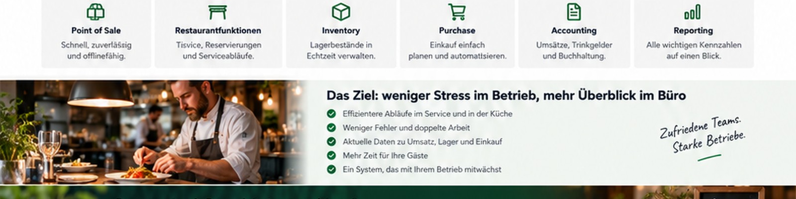 Restaurantbetrieb und Service im warmen Ambiente